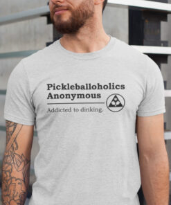 Pickleballoholics pickleball t-shirt - Picklesphere.com