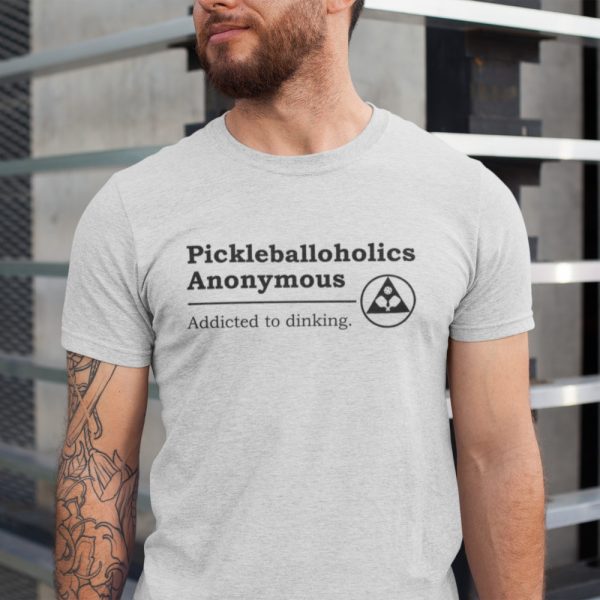 Pickleballoholics pickleball t-shirt - Picklesphere.com