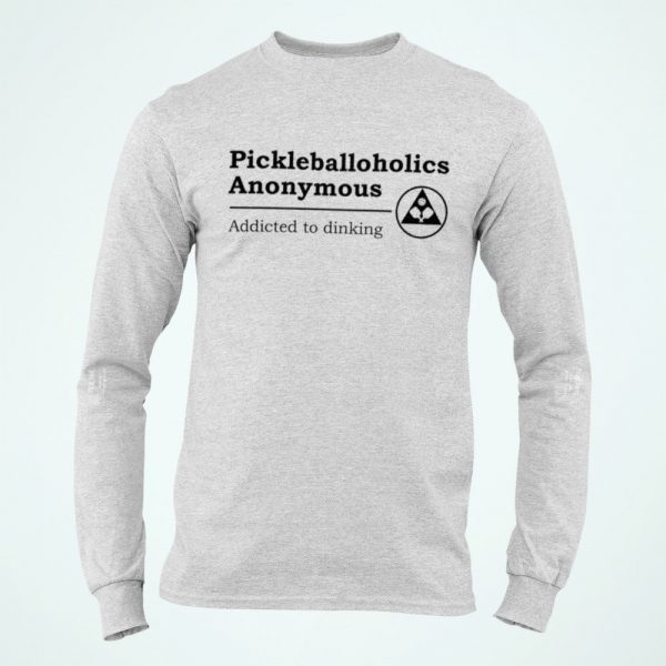 Pickleballoholics long-sleeve t-shirt - Picklesphere.com.
