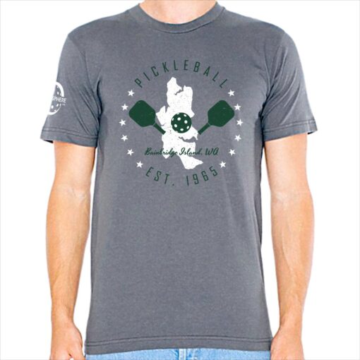 Bainbridge pickleball t-shirt, slate - Picklesphere.com.