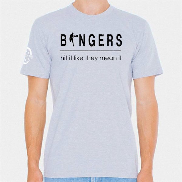 Bangers pickleball t-shirt, heather gray - Picklesphere.com.