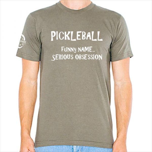 Serious obsession pickleball t-shirt, lieutenant - Picklesphere.com.
