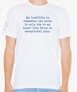 Remember the score t-shirt, white - Picklesphere.com.