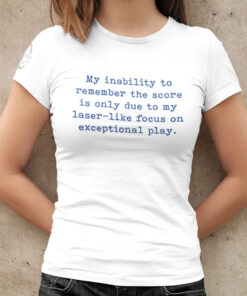 Can't remember the score pickleball t-shirt for women - Picklesphere.com.