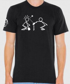 Stickmen t-shirt, black - Picklesphere.com.