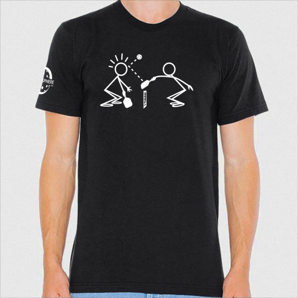 Stickmen t-shirt, black - Picklesphere.com.