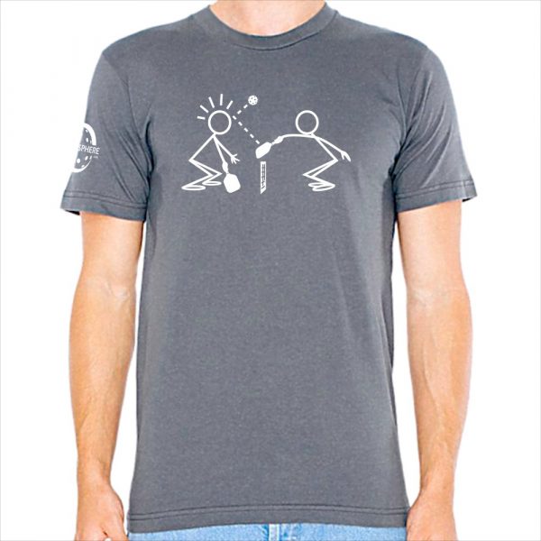 Stickmen t-shirt, slate - Picklesphere.com.