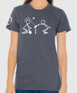 Stickmen t-shirt, slate - Picklesphere.com.